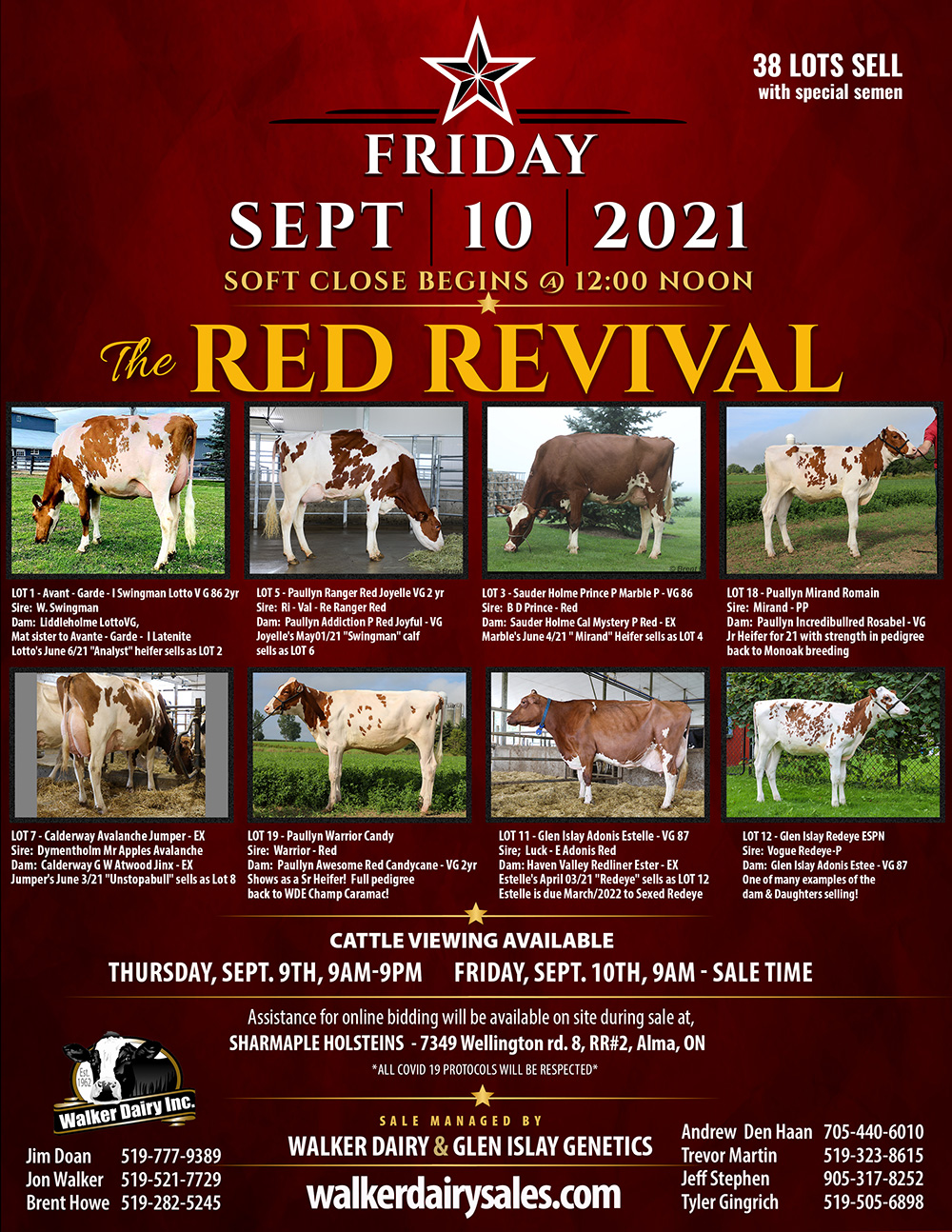 Walker Dairy Red Revival Auction