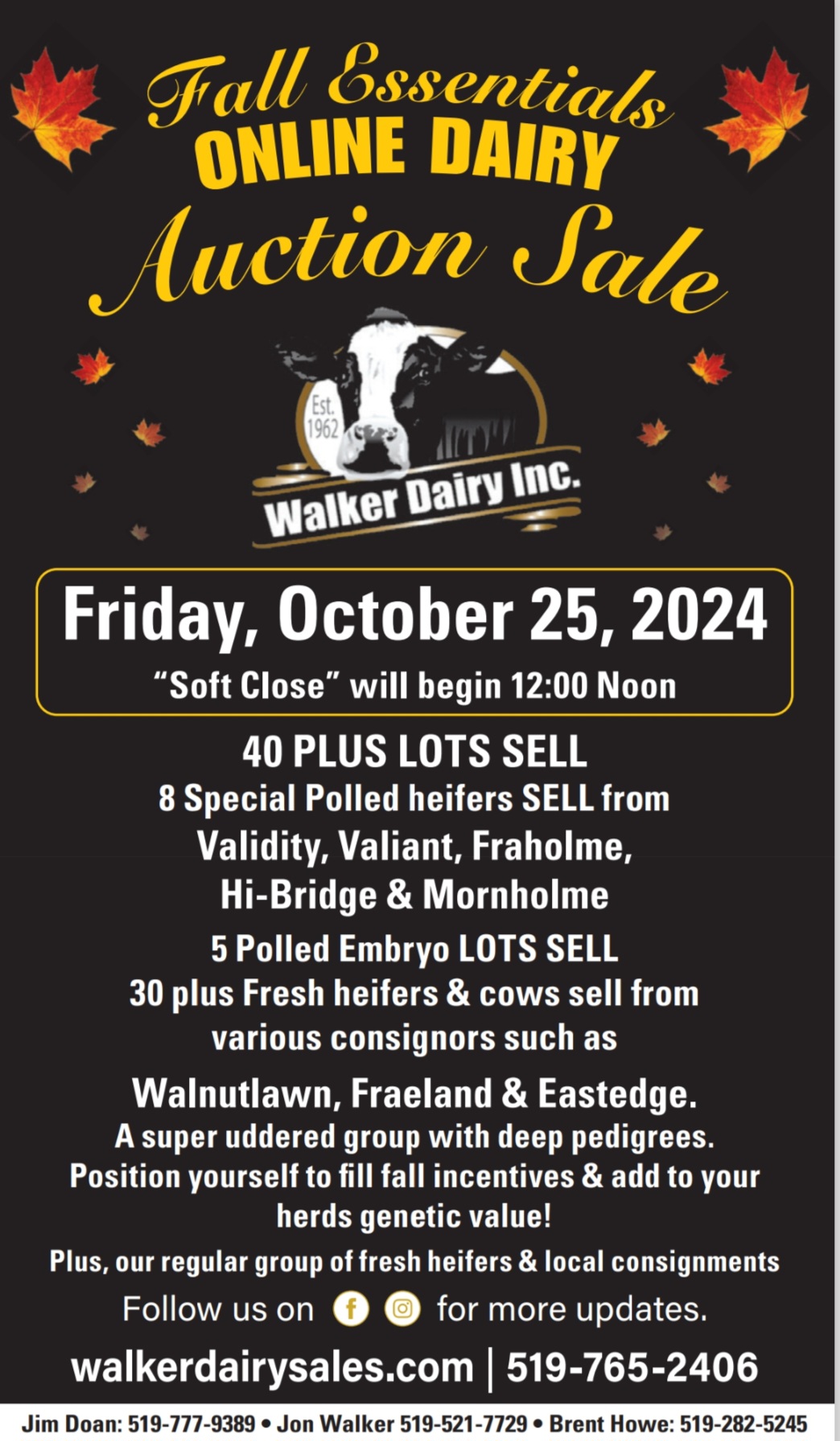 Walker dairy sales fall essential 2024