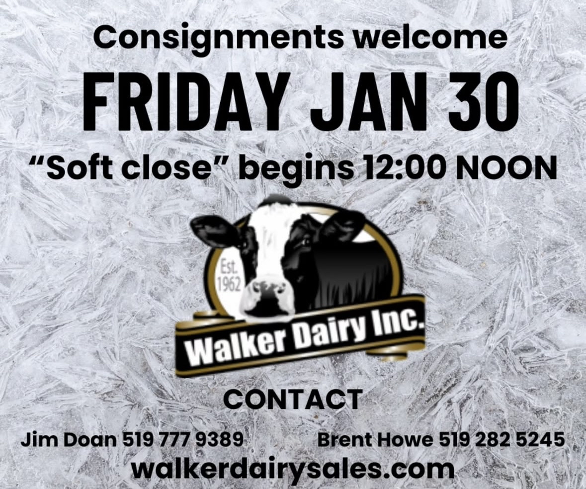 walker dairy sales Friday Jan 30 2026